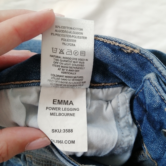 DL1961 Emma Power Leggings In Melbourne Step Fray Hem 27 - Picture 12 of 15